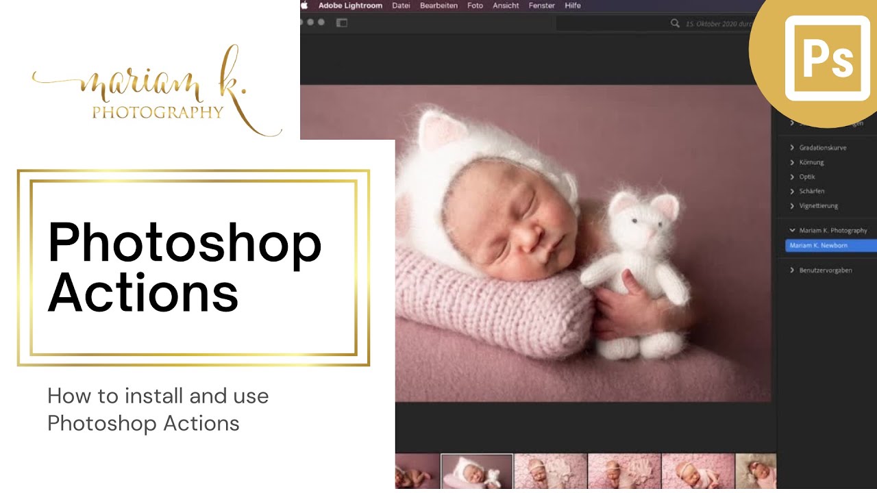 Photoshop Actions Tutorial (Deutsch) - YouTube