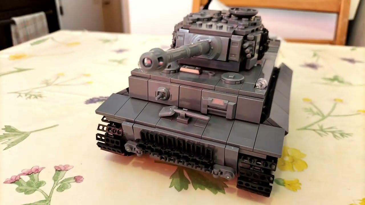 Kit De Construction Moteur De Char Tiger – 1236 Pièces – MOC WWII – Moteur M Inclus – Transparent Et Détaillé – Cadeau STEM Dès 14 Ans