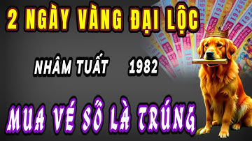 Xuất hiện hai ngày vàng Đại Lộc ở cuối tháng giúp cho tuổi nhâm Tuất 1982 có tin vui trúng số giàu.