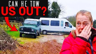 Can we Get Our 3 Tone Campervan Out of The Mud? | The New Forest