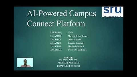 Our Capstone Project (AI-Powered Campus Connect Platform)Demo Video Explanation