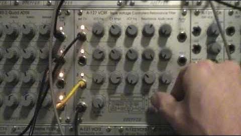 Doepfer A-127 Triple Resonance Filter Sound Example
