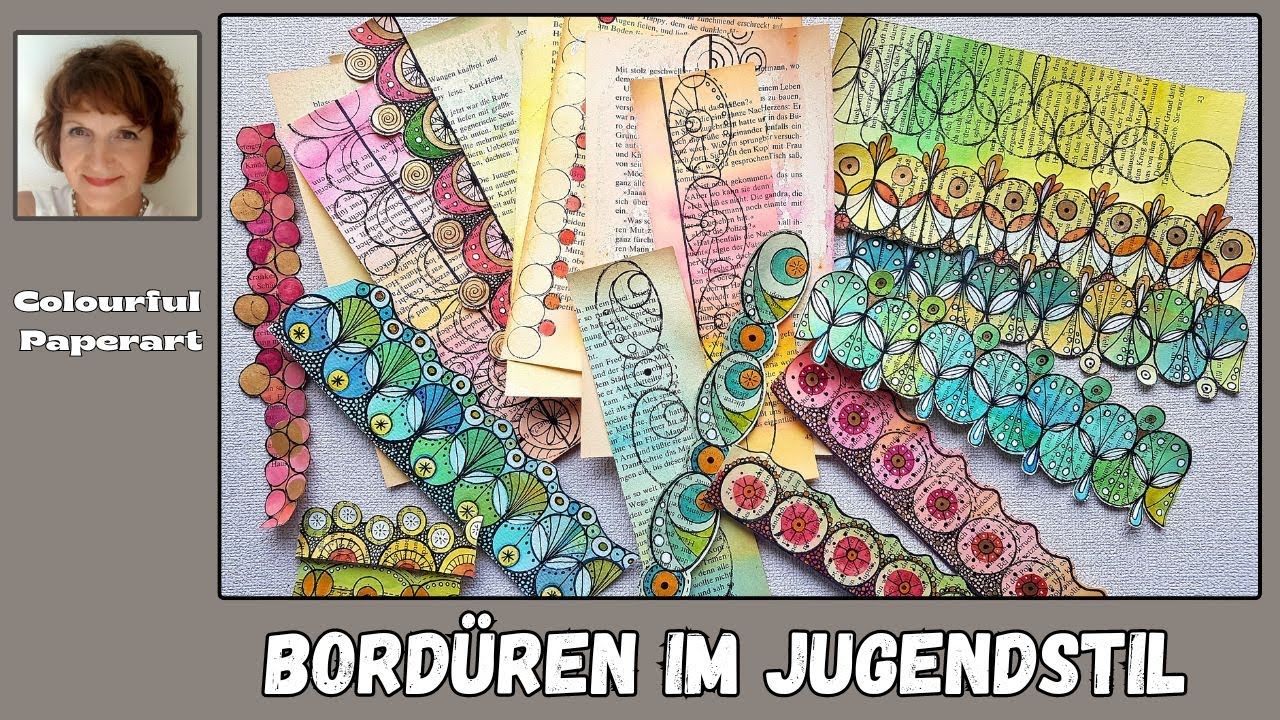 DIY kunterbunte Borten und Bordüren für Journals, Karten und Collagen 🎨 einfach und schnell gedruckt