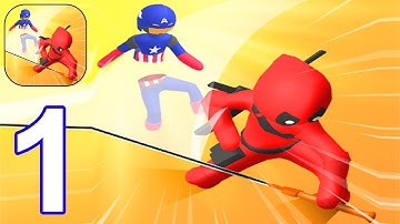 Sword.io - Stickman Slice Battle - Gameplay Part 1 All Levels 1-8 (Android, iOS)