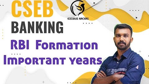 RBI Part 1 | Reserve Bank Of India | Banking for CSEB Examination