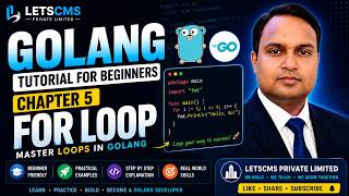 GoLang Tutorial Chapter 5: For Loop in Go | Complete Loop Tutorial with Examples | Hindi | 2026