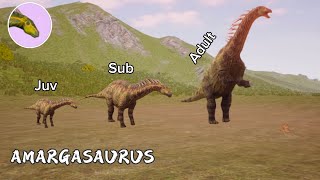 Amargasaurus from 0 to 100% | The Cursed Isle
