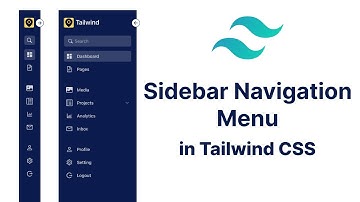 Sidebar Navigation Menu using Tailwind CSS | Beginners Guide to Tailwind CSS
