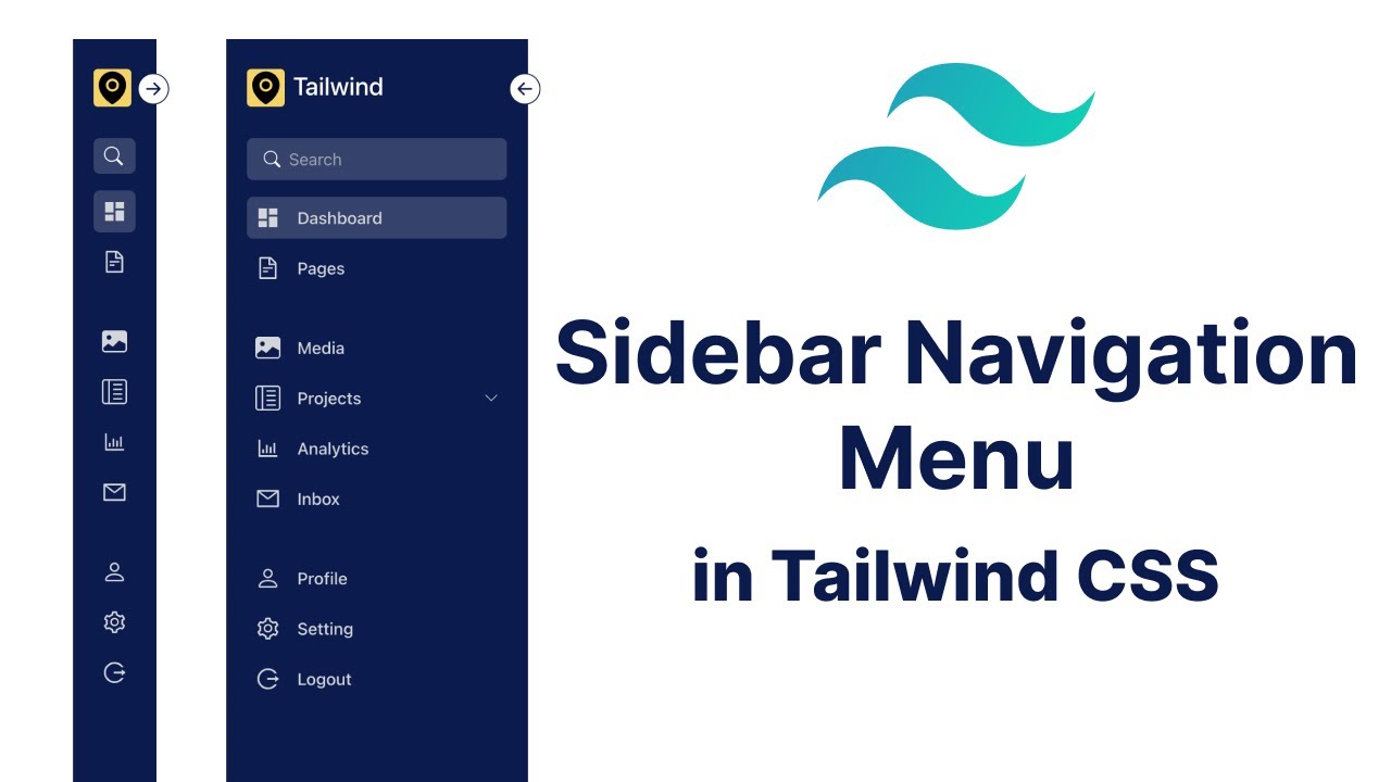 Sidebar Navigation Menu Using Tailwind CSS Beginners Guide To 