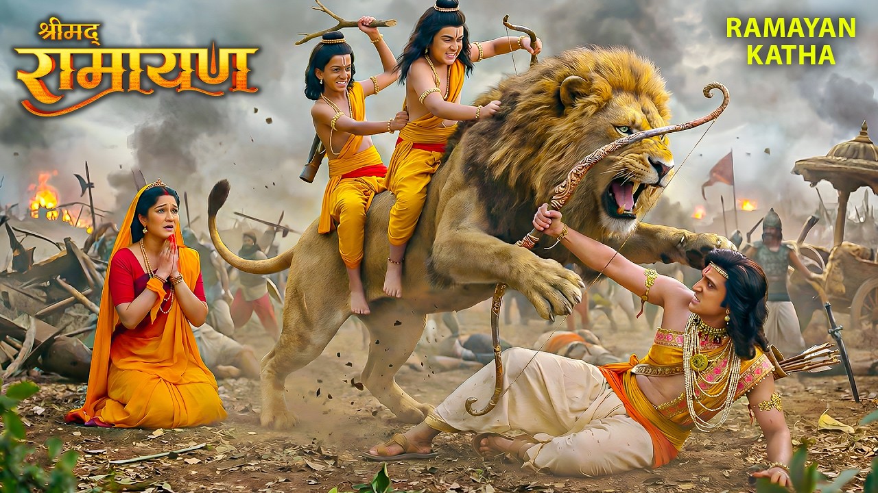 अयोध्या की सेना ने किया आक्रमण - लव-कुश ने मचा दिया तहलका | Shrimad Ramayan | #sitaram #ram #viral