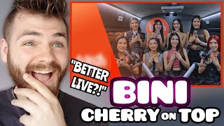 British Guy Reacts to BINI "Cherry On Top" | LIVE on Wish 107.5 Bus | REACTION!