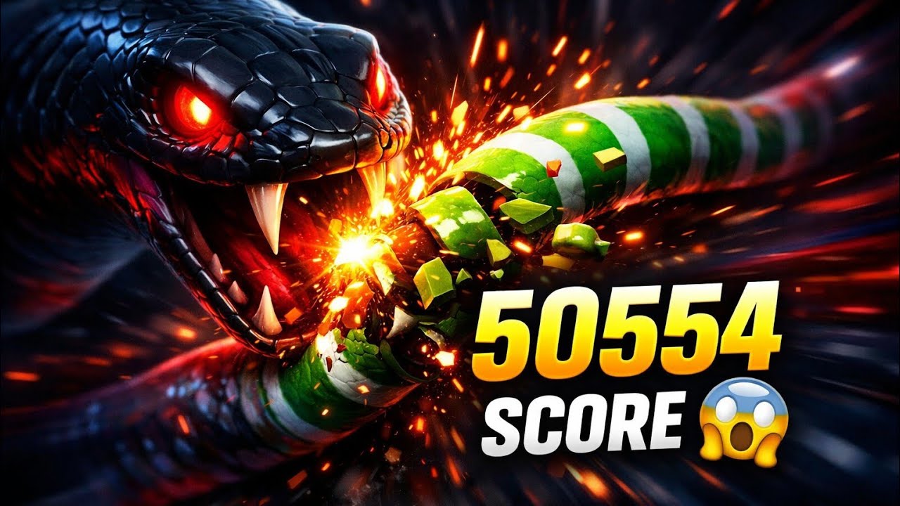 50554 SCORE 😱🔥 | Snake.io Pro Gameplay | Insane Speed & Smart Kills 🐍💀    Noob to Pro Moments 🔥🐍