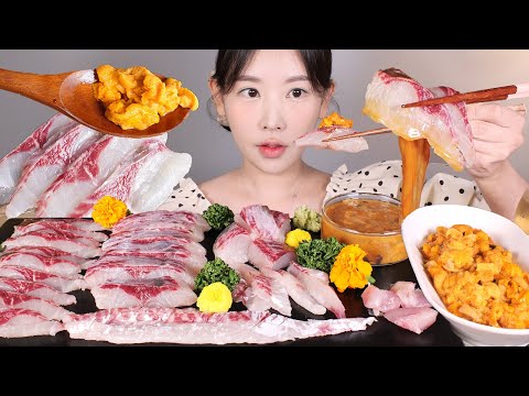 아삭❣️ 보리숭어회 숭어밤 말똥성게(앙장구) 해삼내장 먹방  Raw Mullet &amp;amp; <strong>Sea</strong> urchin  [eating <strong>show</strong>] mukbang korean food