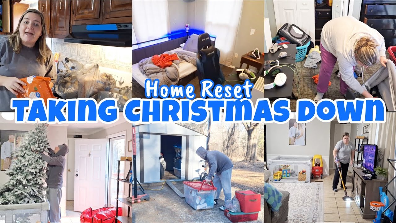 ✨ Убираемся вместе | Убираем рождественские украшения + Жизнь в мобильном доме