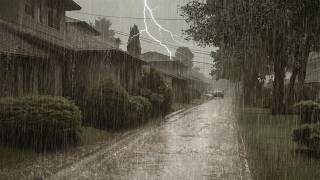 Rain Sounds for Sleeping | Heavy Rain & Gentle Thunderstorm Ambience for Deep Sleep and Relaxation