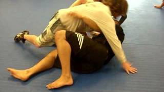 !FrankMir leg bar from half guard.avi