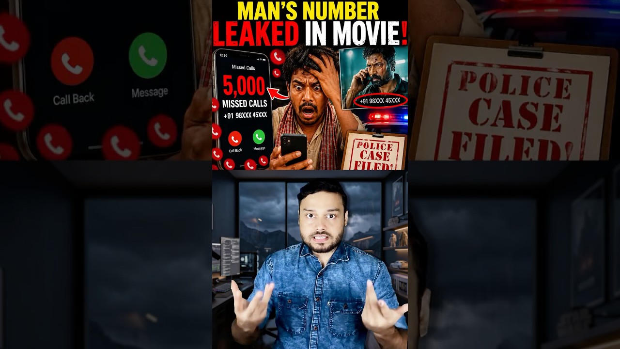 Life 100% Ruined, After His Phone Number Got LEAKED in Indian Movie Cinema Screen #shorts