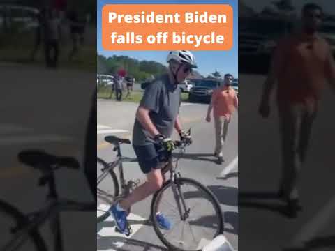 Joe Biden Falls While Riding His Bike... Shorts