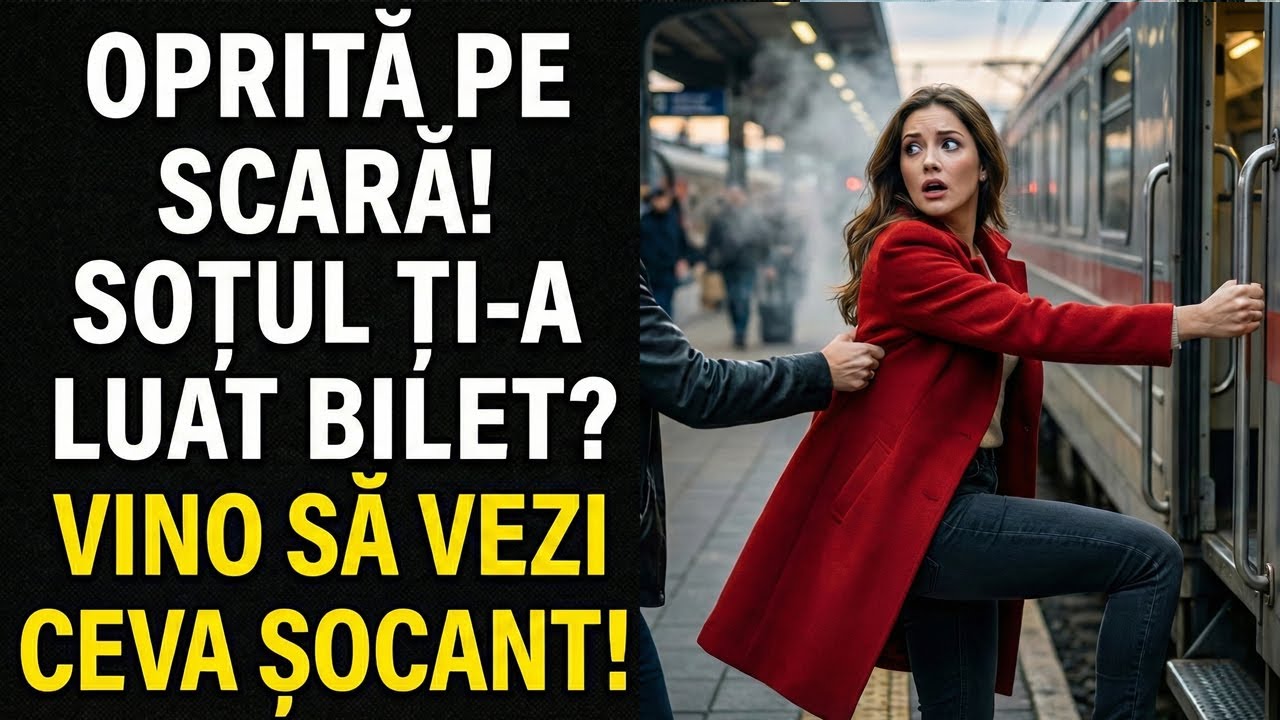 Tocmai când pășise pe scara trenului care pleca, cineva a tras-o brusc de mână pe fată. — Ce faceți?