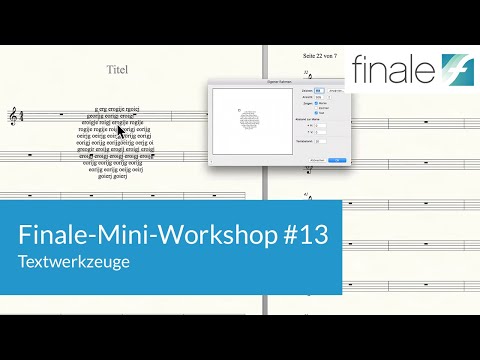 Finale-Mini-Workshop #13 – Textwerkzeuge