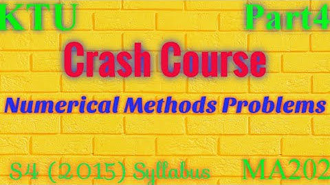 Crash Course on Module 5 MA202 PDTNM|KTU Maths|S4 2015 syllabus|BTech Mathematics Part 4