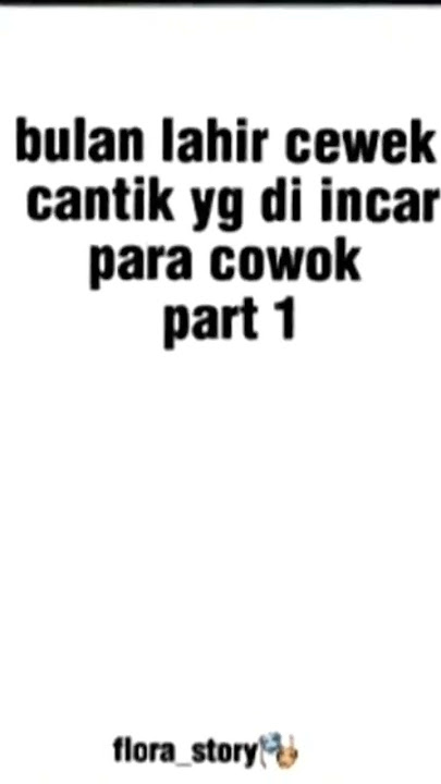 bulan lahir cewek yg banyak di incar cowok #part 1#youtube