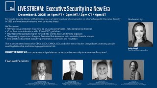 Executive Security in a New Era
