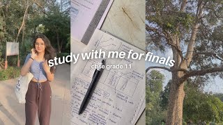 study with me for 11th finals ♡  cbse grade 11