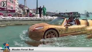 A creation by ripley's believe-it-or-not museum, this ferrari replica
is functioning boat. check out avalon's fleet of luxury pontoon boats
at https://www....