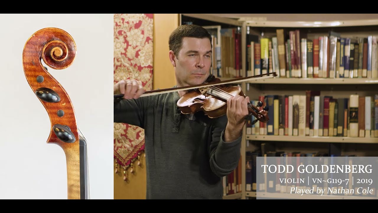 (SOLD) Todd Goldenberg 2021 violin / Nathan Cole, violinist / at the Metzler Violin Shop