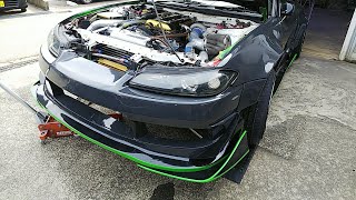 S15 シルビア silvia タイヤ交換　ワイトレ取り外し