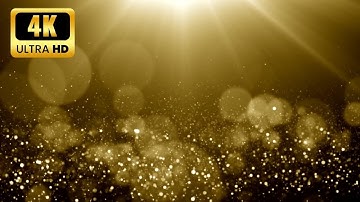Particles gold glitter bokeh award dust abstract background loop | No Copyright #freedownload