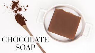 Chocolate Soap with Cocoa Butter and Cocoa Powder