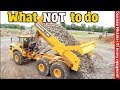 What NOT to do with Heavy equipment.  Warning signs & mistakes in a 60 ton rock truck #1
