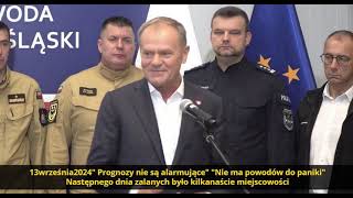 Powódź Tusk Siemoniak Konferencja Prasowa 13Września2024