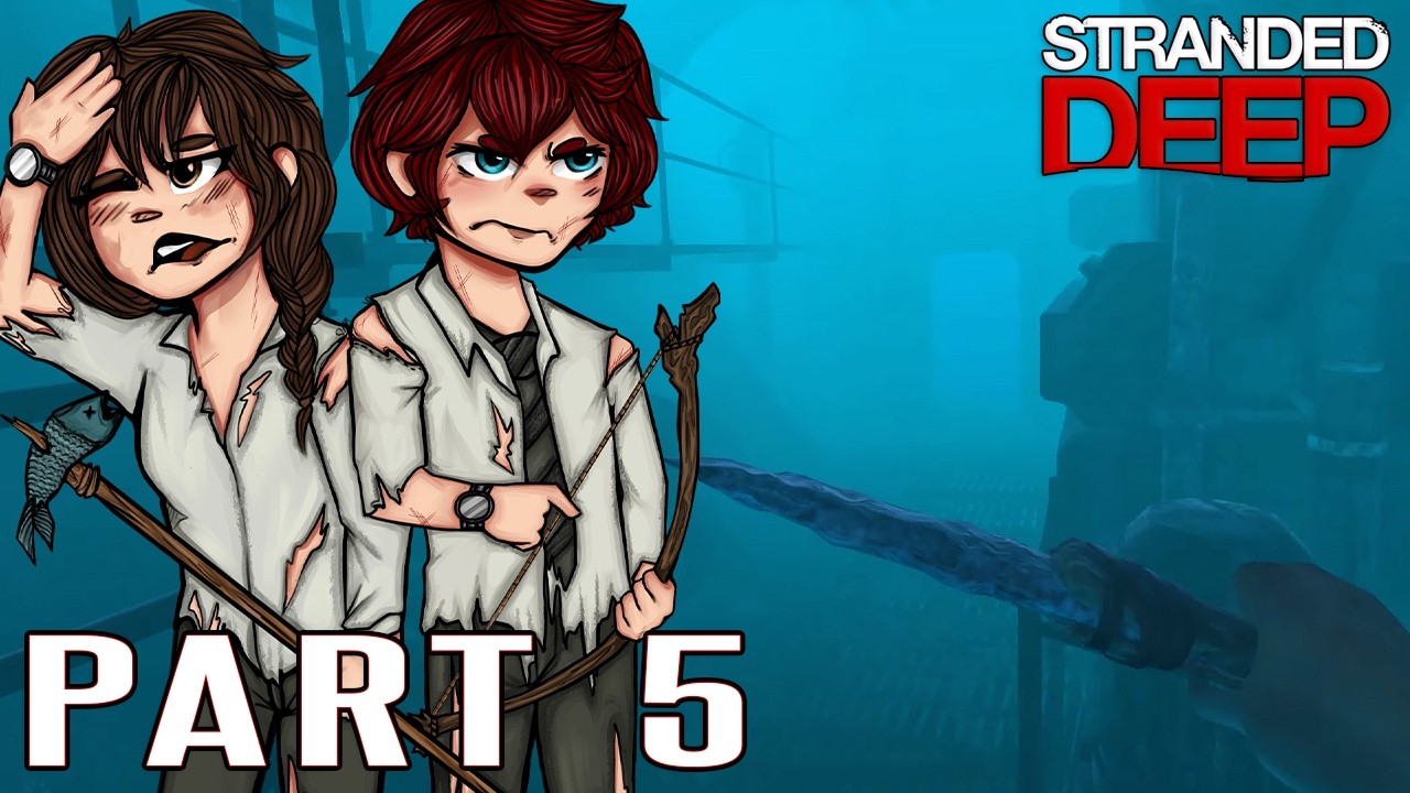 INTO THE UNDERWATER SHIPWRECK! - STRANDED DEEP Co-op Let's Play Part 5 ...