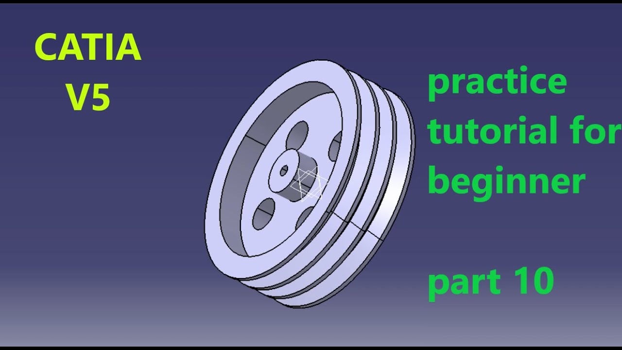 V BELT PULLEY PART DESIGN YouTube