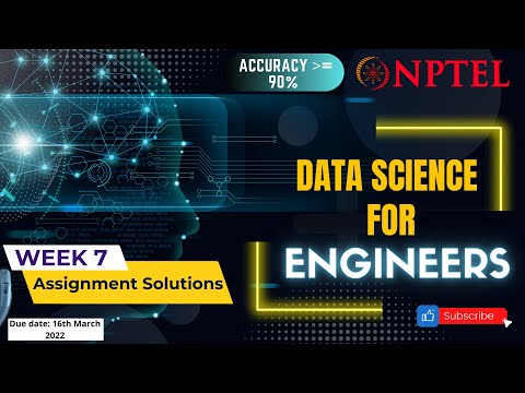 data science for engineers nptel assignment solutions week 7