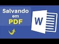 Como Salvar Arquivo Word em PDF Passo a Passo  (Converter Word em PDF)