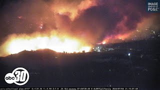 Fast-spreading French Fire forcing evacuations in Mariposa County