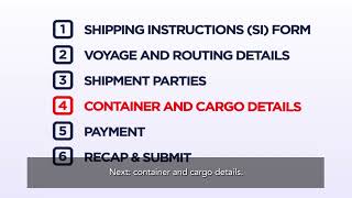 [Tutorial] My CMA CGM – How to submit your shipping instructions screenshot 3