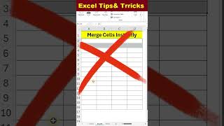 🔥Merge Across in Excel Within Seconds 🔥😍 #shorts #excel #exceltricks #excelshorts #excelhack