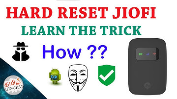 How to hard reset JIOFI Modem  || forgot password ? || learn the trick