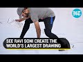 See ravi soni set a guinness world record for worlds largest drawing