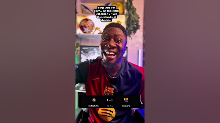 Barça 2-1 comeback win over Valladolid was pure madness! #Barca #FootballShorts #Comeback #football