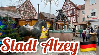 Walking In Stadt Alzey 4K Germany 