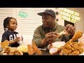 FRIED CHICKEN MUKBANG W/ 3 YEAR OLD . .  | i asked my son where do babies come from