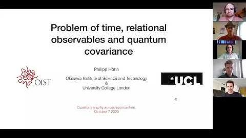 Problem of time, relational observables and quantum covariance - Philipp Höhn (OIST)