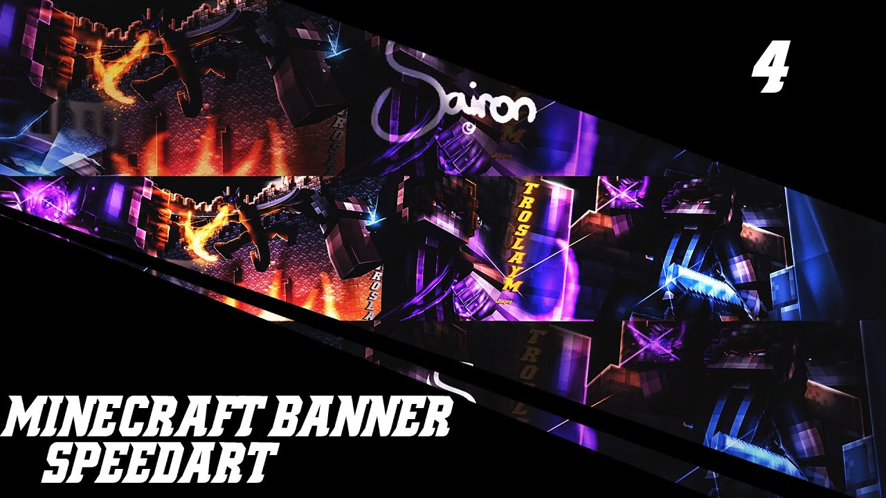 » Minecraft Banner Speed art - Troslaym[4] - YouTube