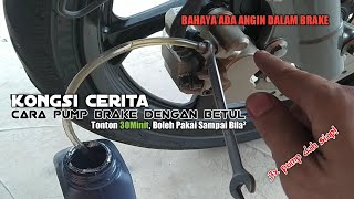 Brake Depan 125ZR Cara Pump Dengan Betul #154